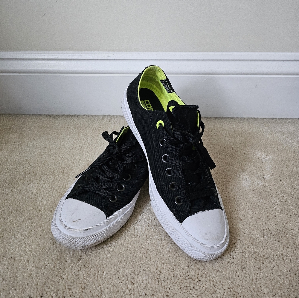 Black and White Converse Shoes